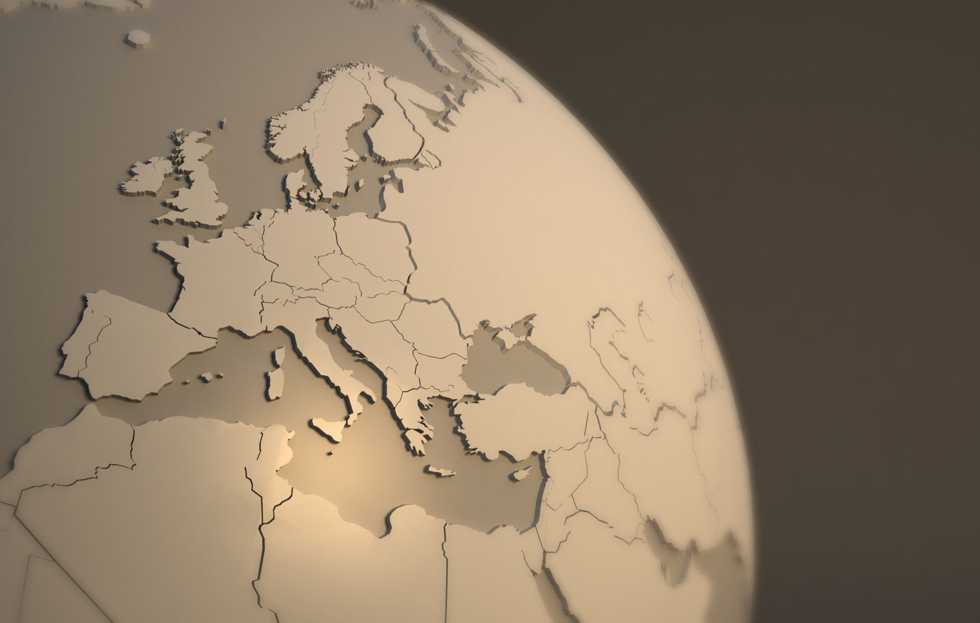 Symbolbild Weltkarte für Auslieferung in ganz Europa!